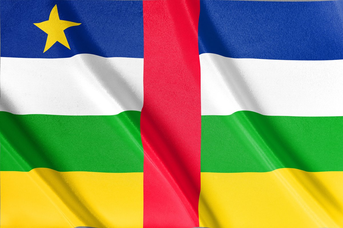 Vlag Centraal-Afrikaanse Republiek | Centraal-Afrikaanse republiek vlag | Alle Afrikaanse vlaggen | 52 soorten vlaggen | 200x100cm